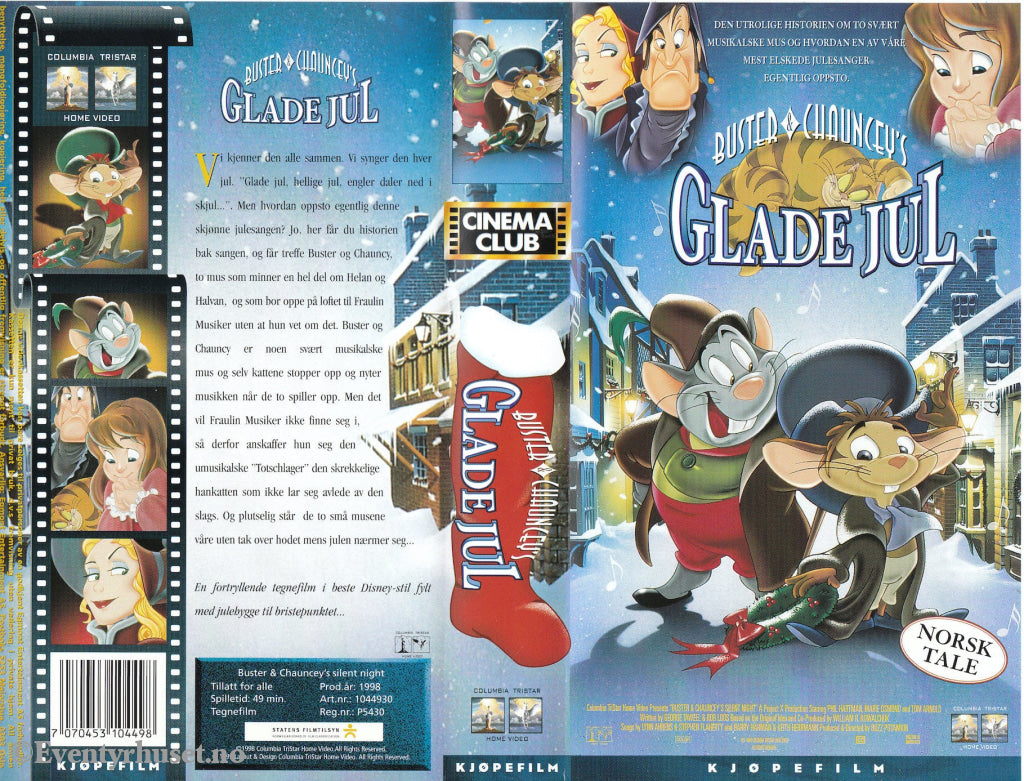 Download / Stream: Buster & Chauncey´s Glade jul. 1998. VHS SB. Norwegian dubbing. VHS
