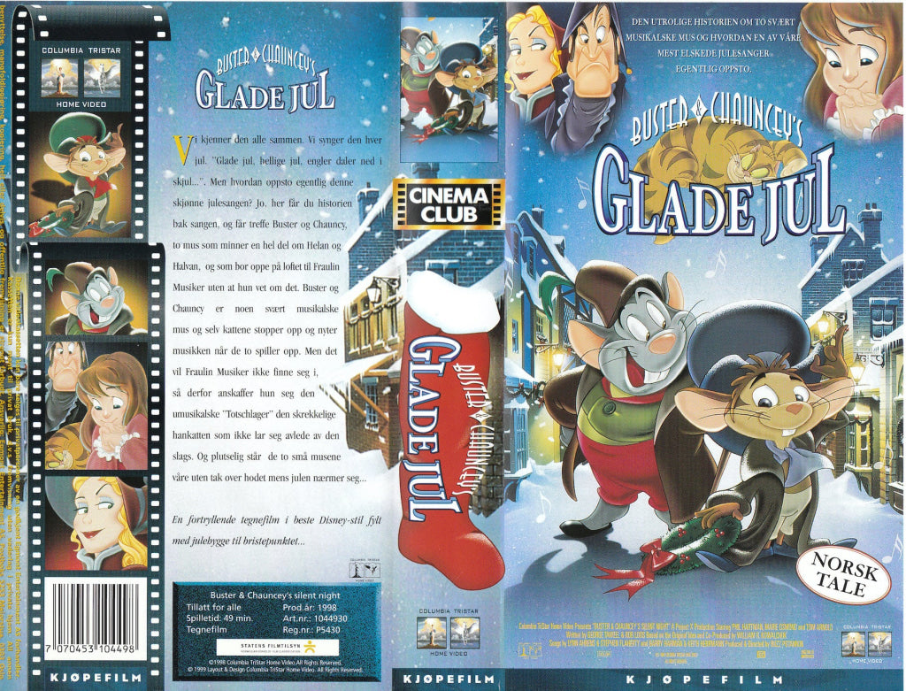 Download / Stream: Buster & Chauncey´s Glade jul. 1998. VHS SB. Norwegian dubbing. VHS