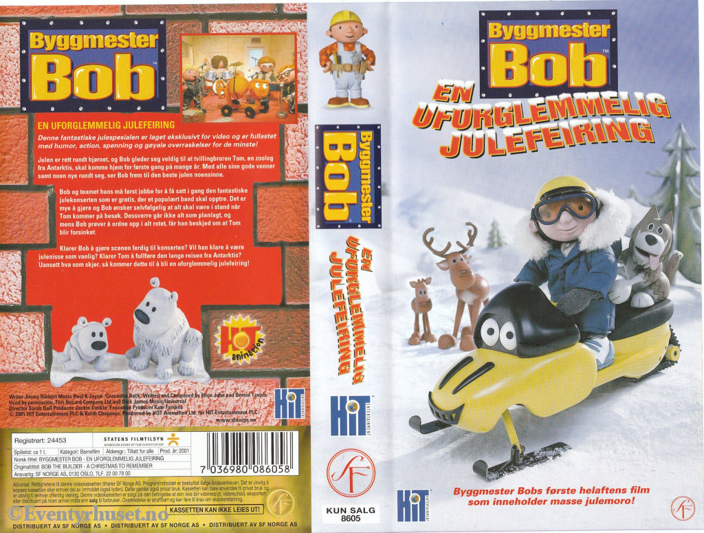 Download / Stream: Byggmester Bob. En Uforglemmelig Julefortelling. Vhs. Norwegian Dubbing. Vhs
