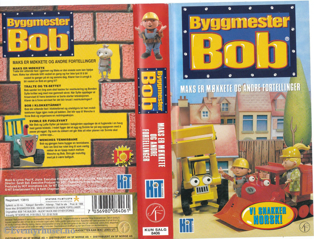 Download / Stream: Byggmester Bob. Maks Er Møkkete Og Andre Fortellinger. Vhs. Norwegian Dubbing.