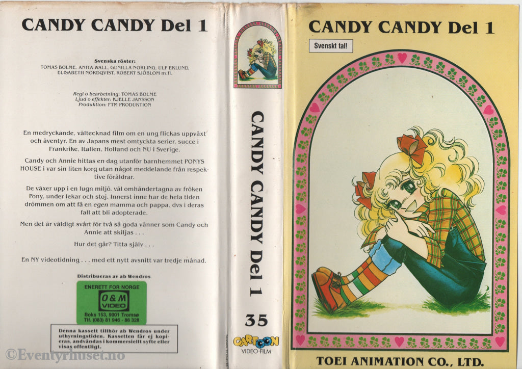 Download / Stream: Candy Candy. Vol. 1. VHS Big Box. Swedish dubbing. VHS