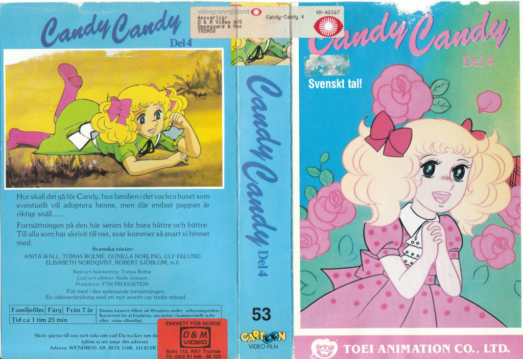 Download / Stream: Candy Candy. Vol. 4. Vhs Big Box. Norwegian Distribution Swedish Dubbing.