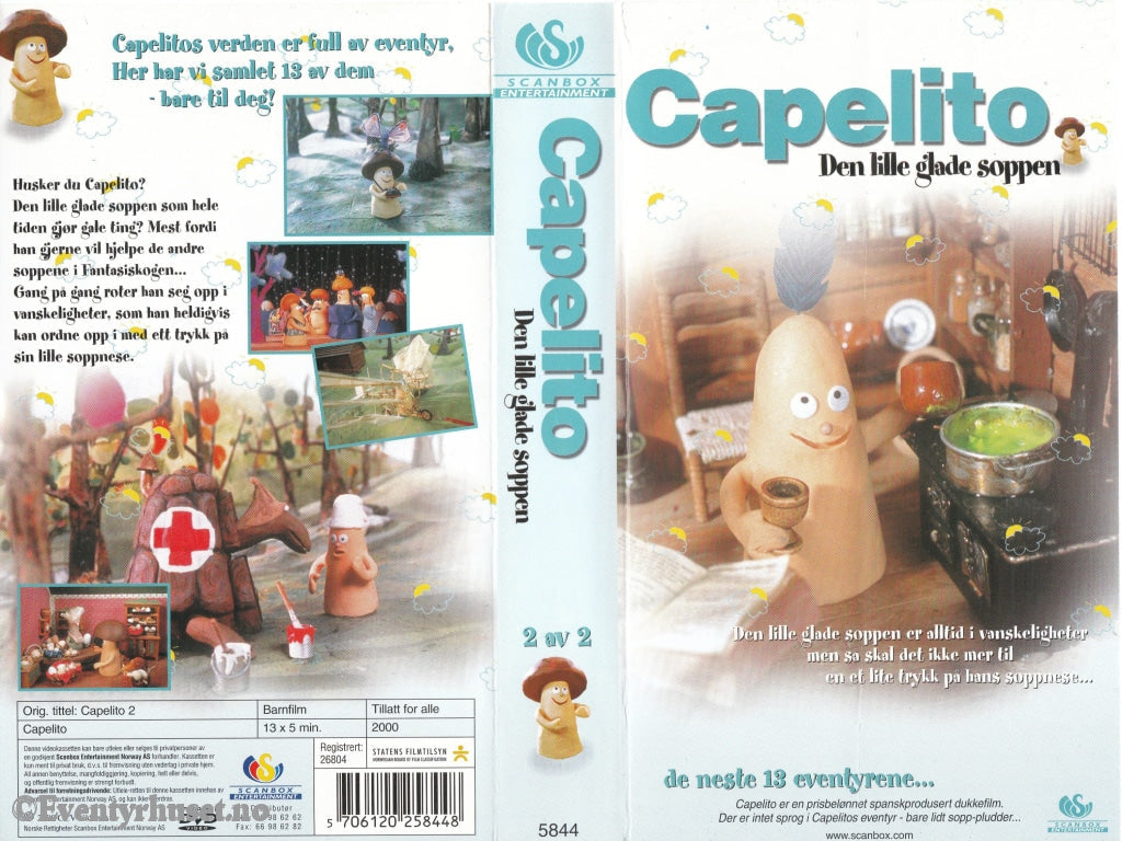Download / Stream: Capelito - Den Lille Glade Soppen. Vol. 2. Vhs Norwegian Distribution.