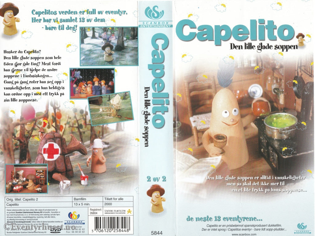 Download / Stream: Capelito - Den Lille Glade Soppen. Vol. 2. Vhs Norwegian Distribution.