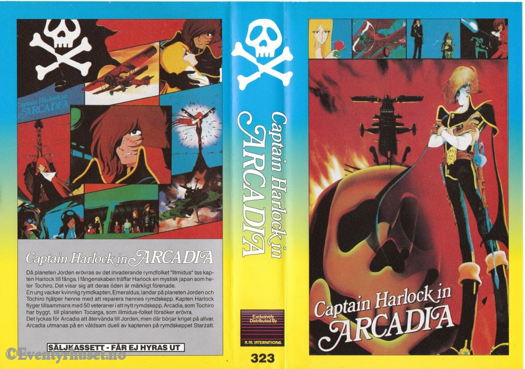 Download / Stream: Captain Harlock In Arcadia. Vhs Big Box. Norwegian Distribution Swedish