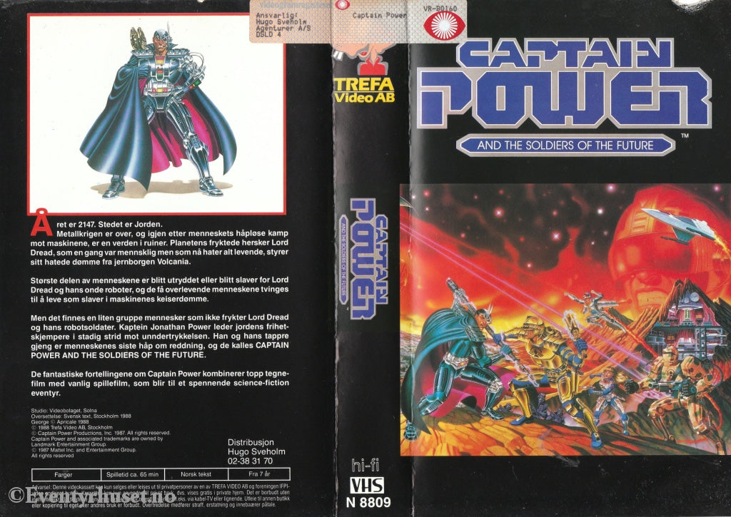 Download / Stream: Captain Power. 1988. Vhs Big Box. Norwegian Subtitles.