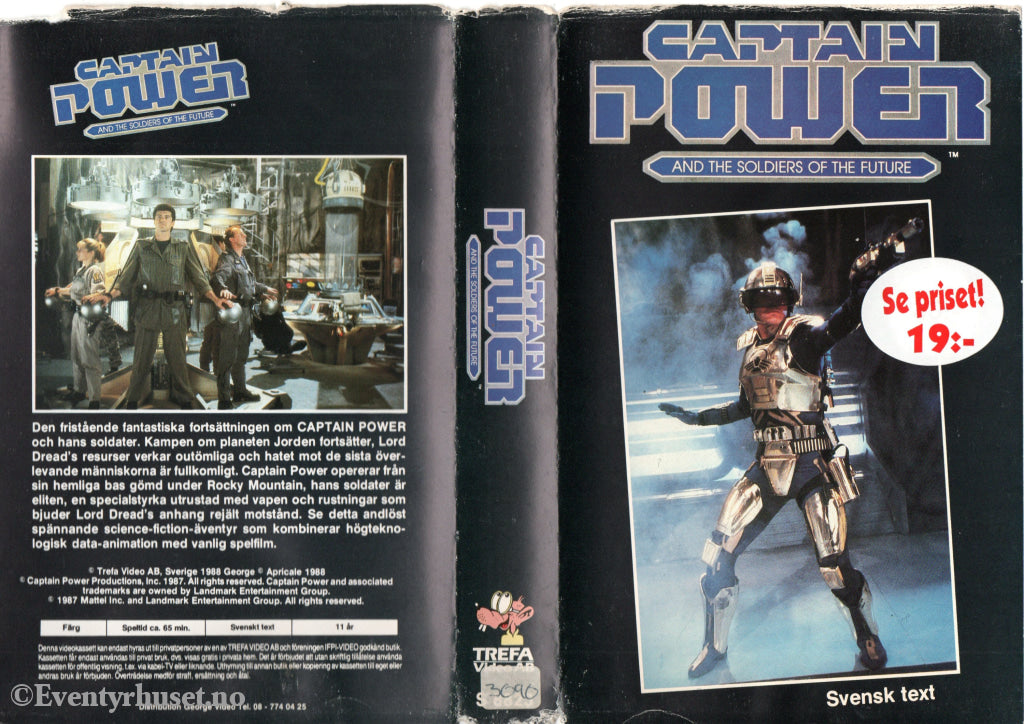 Download / Stream: Captain Power And The Soldiers Of The Future. 1987. Vhs Big Box. Swedish