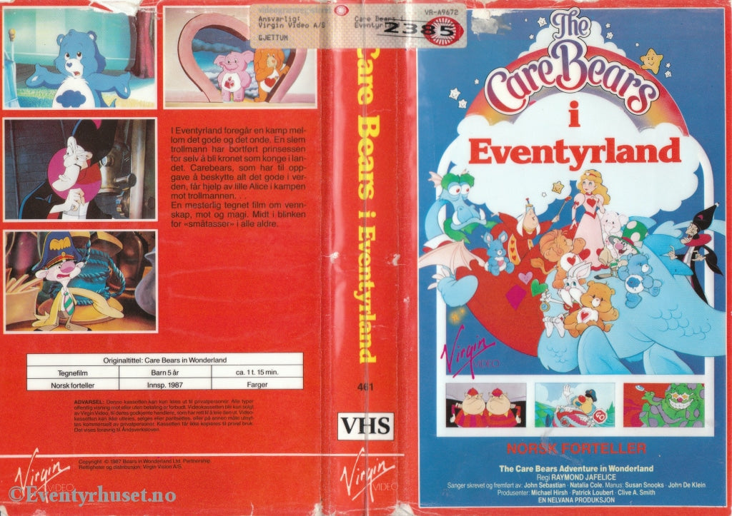 Download / Stream: Care Bears I Eventyrland (Care In Wonderland). 1987 Vhs Big Box. Norwegian