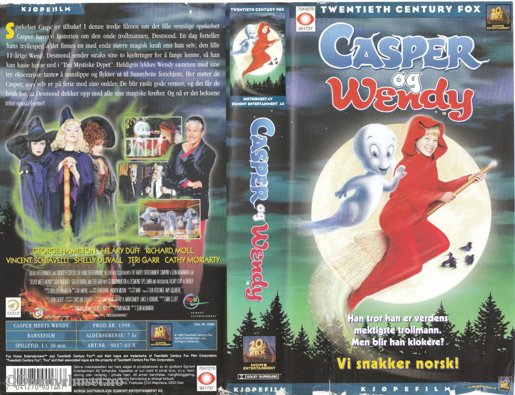 Download / Stream: Casper & Wendy. 1998. Vhs. Norwegian Dubbing. Vhs
