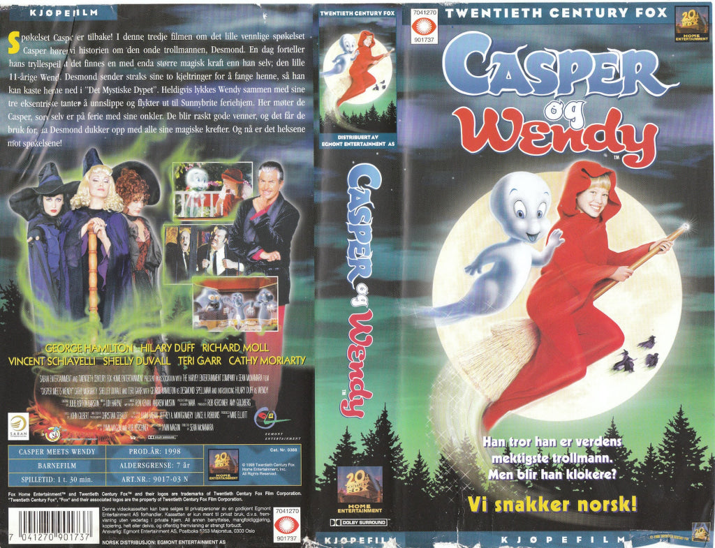 Download / Stream: Casper & Wendy. 1998. Vhs. Norwegian Dubbing. Vhs