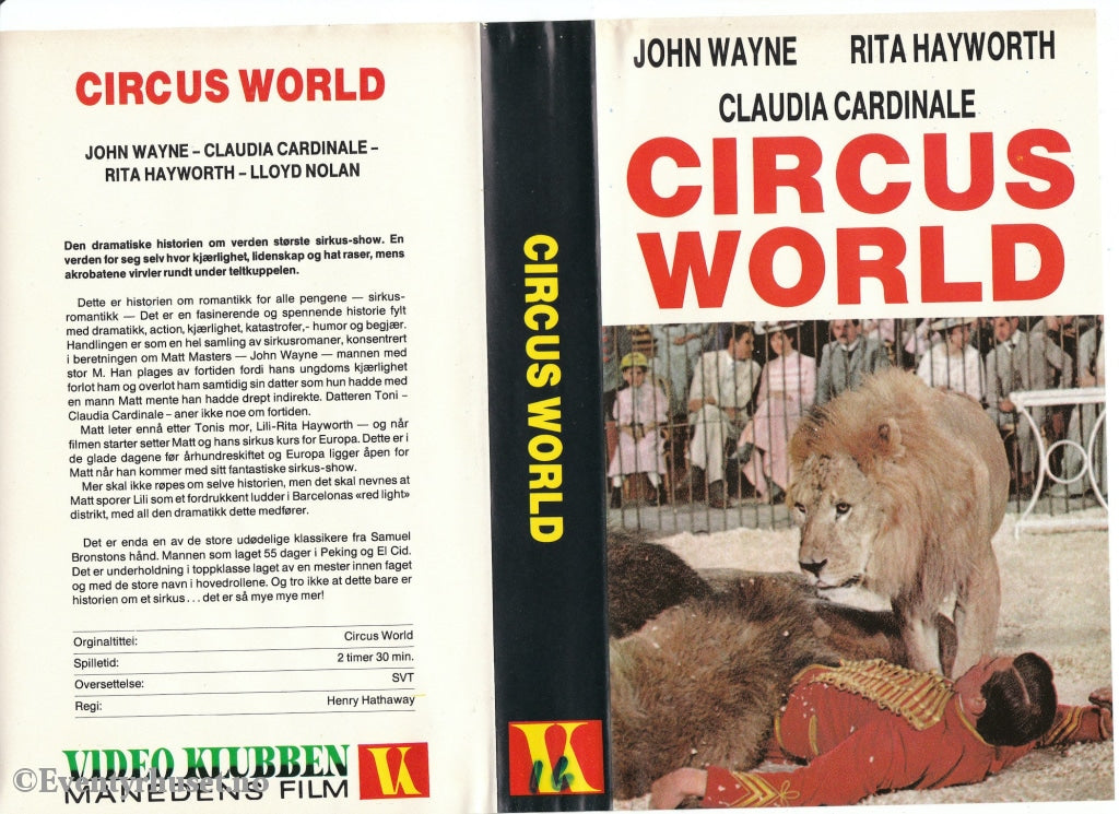 Download / Stream: Circus World. Vhs Big Box. Norwegian Subtitles.