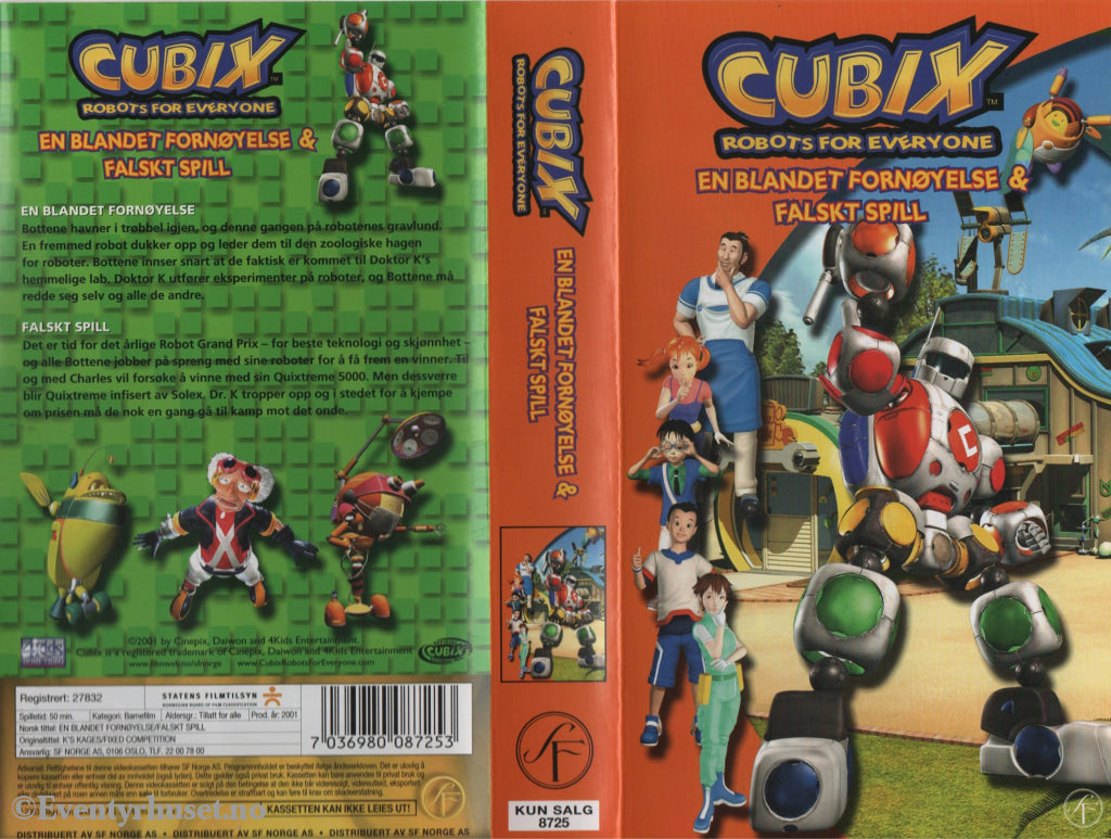 Download / Stream: Cubix. En blandet fornøyelse & falskt spill. 2001. VHS SB. Norwegian dubbing. VHS