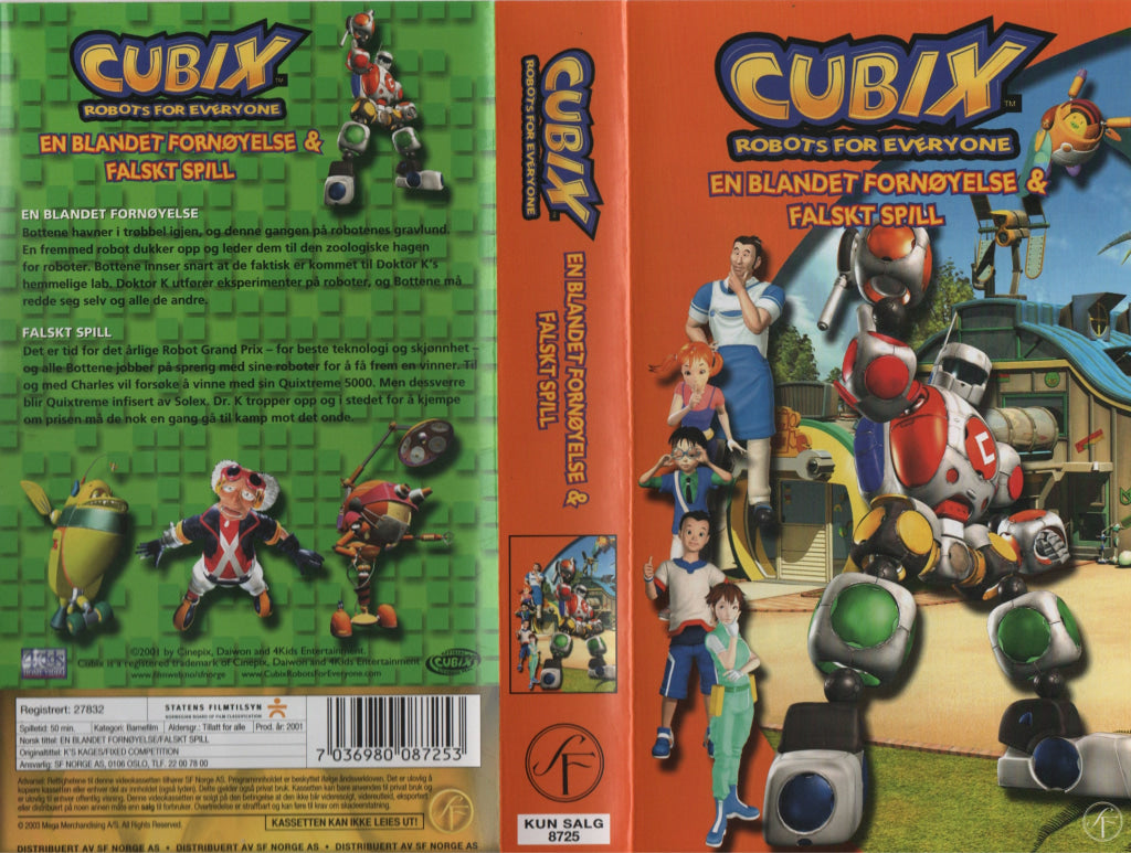 Download / Stream: Cubix. En blandet fornøyelse & falskt spill. 2001. VHS SB. Norwegian dubbing. VHS