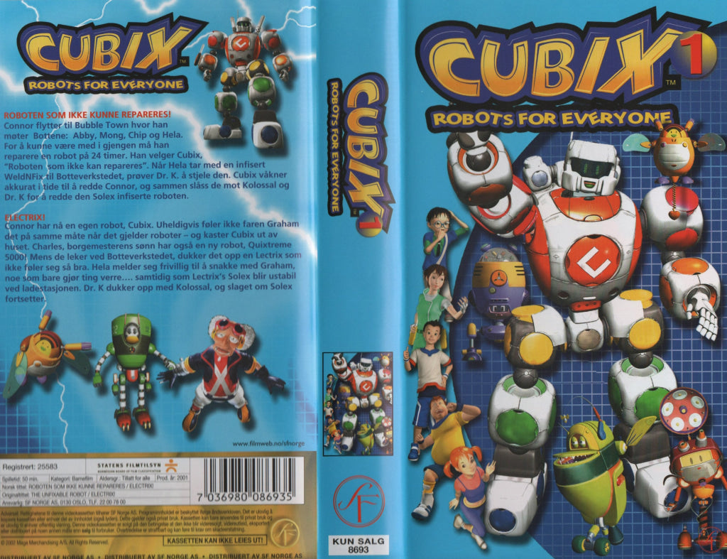 Download / Stream: Cubix. Vol. 1. 2001. VHS SB. Norwegian dubbing. VHS
