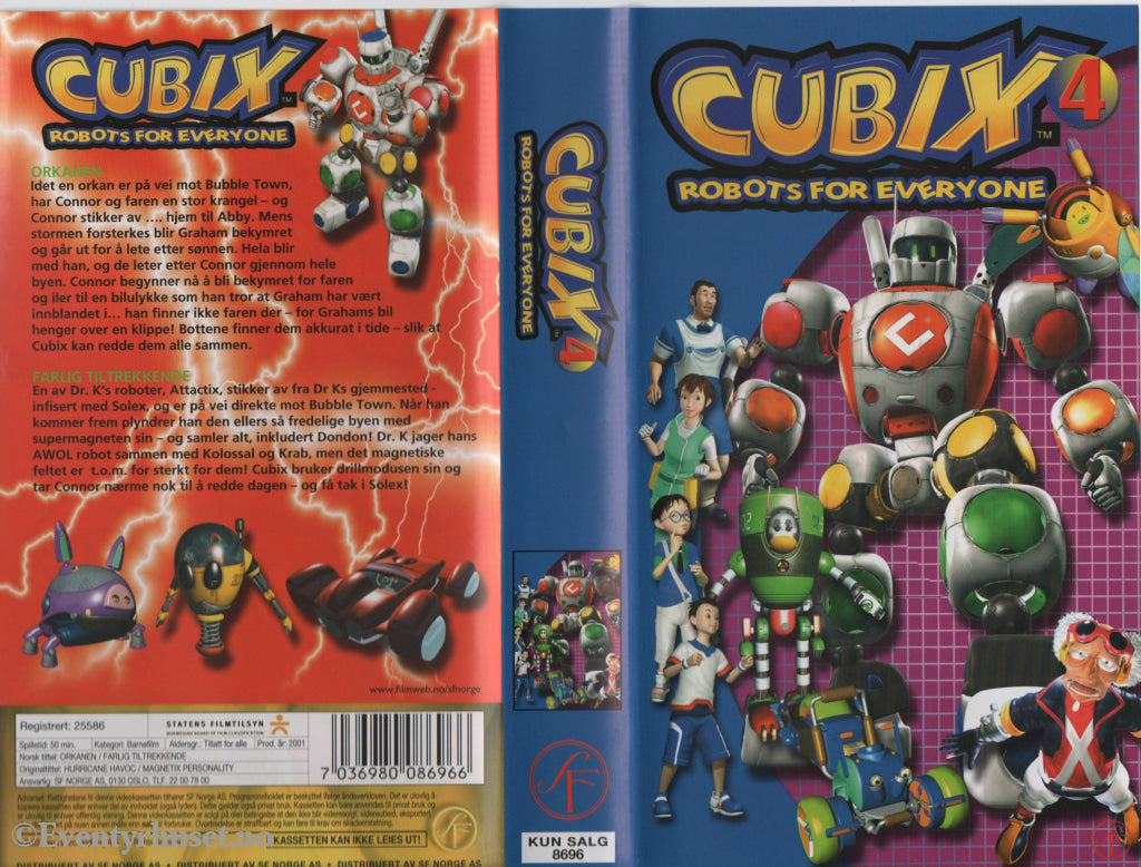 Download / Stream: Cubix. Vol. 4. 2001. VHS SB. Norwegian dubbing. VHS