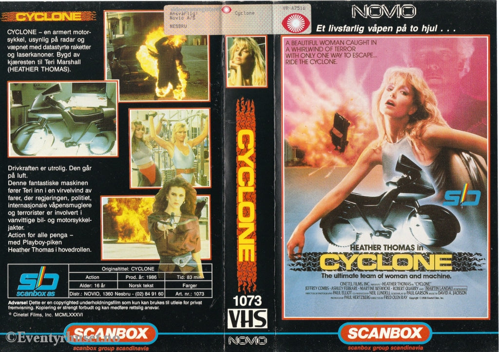 Download / Stream: Cyclone. 1986. Vhs Big Box. Norwegian Subtitles.