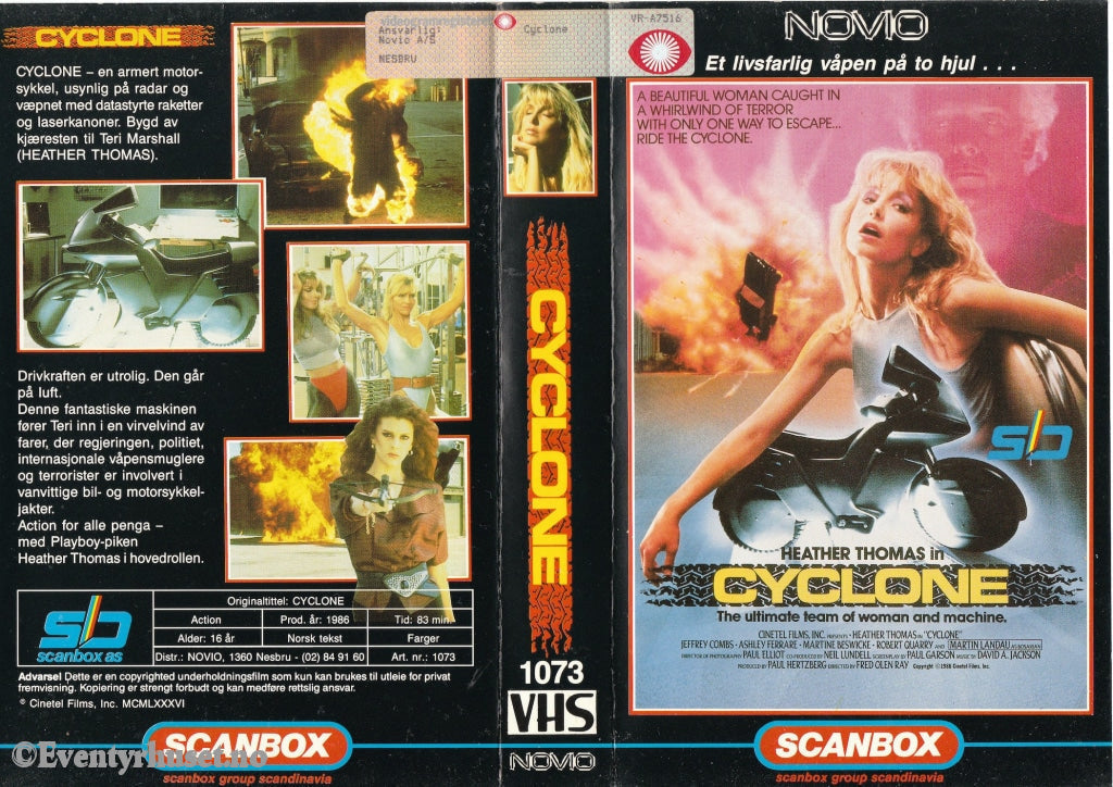 Download / Stream: Cyclone. 1986. Vhs Big Box. Norwegian Subtitles.