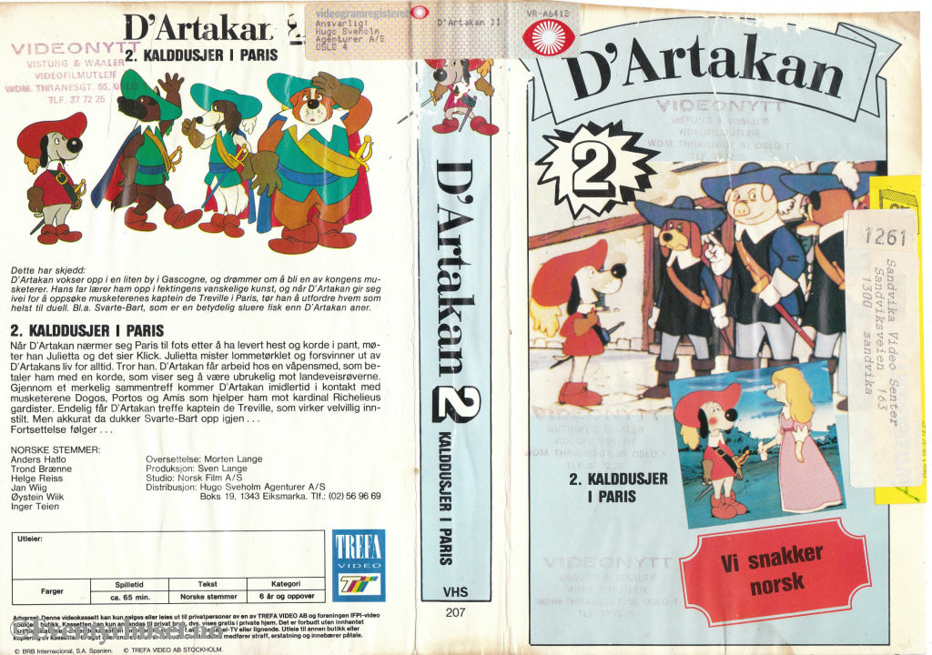 Download / Stream: D´artakan (Dogtanian And The Three Muskehounds). Vol. 2. Vhs Big Box. Norwegian