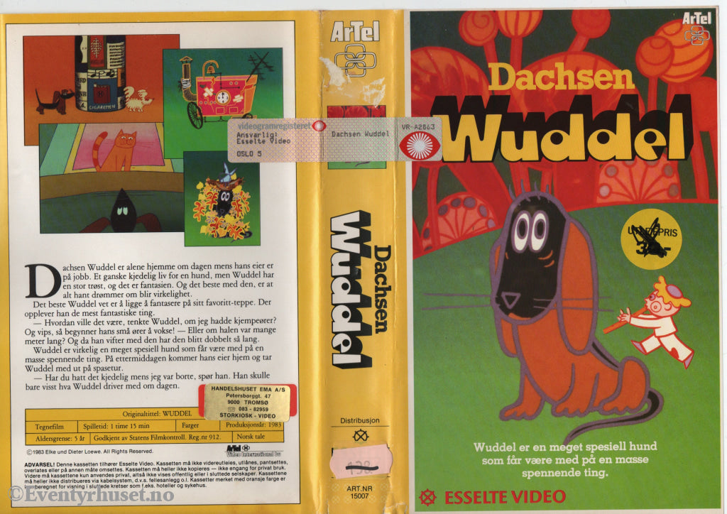 Download / Stream: Dachsen Wuddel. 1983. VHS Big Box. Norwegian dubbing. VHS