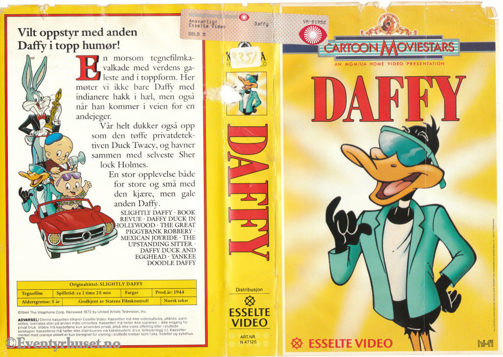 Download / Stream: Daffy. 1944. Vhs Big Box. Norwegian Subtitles.