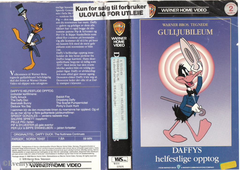 Download / Stream: Daffys Helfestlige Opptog. 1978/88. Vhs Big Box. Norwegian Subtitles.