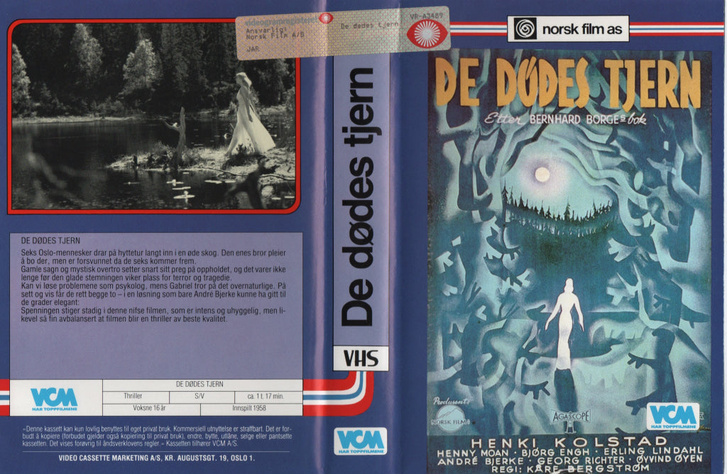 Download / Stream: De dødes tjern. 1958. VHS Big Box. Norwegian. VHS
