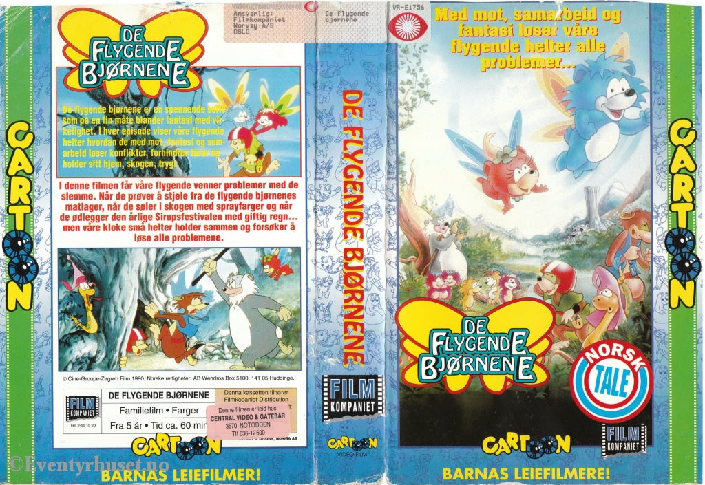 Download / Stream: De Flygende Bjørnene. 1990 (The Little Flying Bears) Vhs Big Box. Norwegian