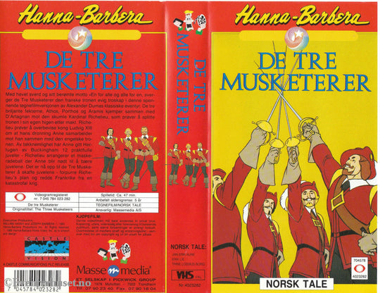 Download / Stream: De Tre Musketerer. Vhs. Norwegian Dubbing. Vhs