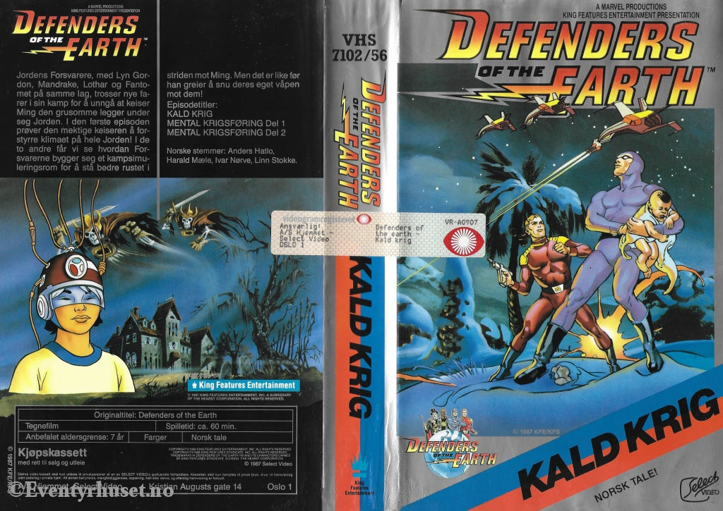 Download / Stream: Defenders Of The Earth - Kald Krig. 1987. Vhs Big Box. Norwegian Dubbing.