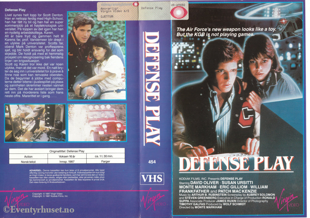 Download / Stream: Defense Play. 1987. Vhs Big Box. Norwegian Subtitles.
