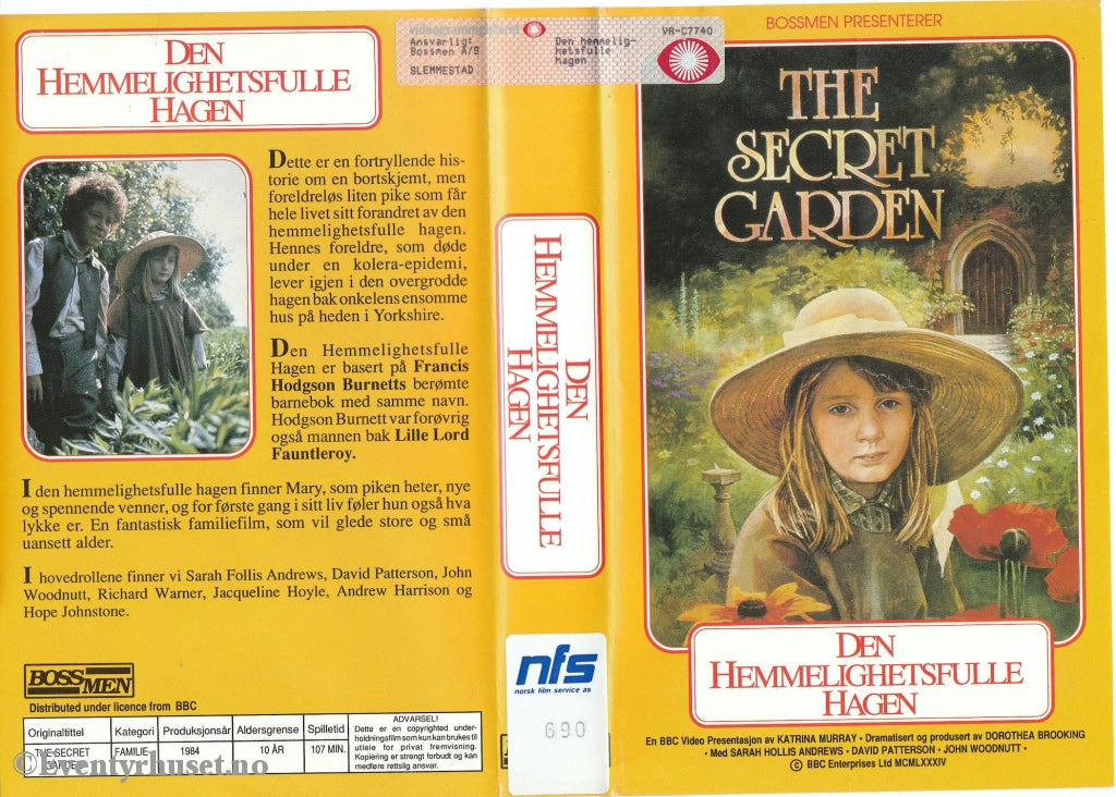 Download / Stream: Den Hemmelighetsfulle Hagen. 1984. Vhs Big Box. Norwegian Subtitles.