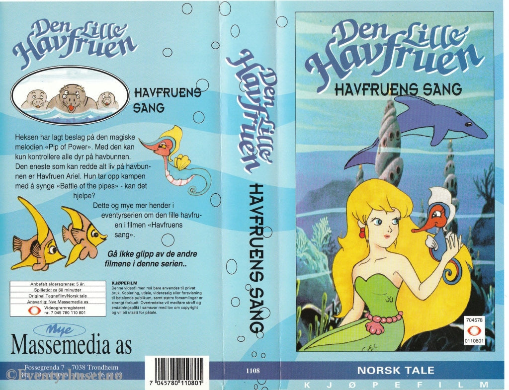 Download / Stream: Den Lille Havfruen - Havfruens Sang. Vhs. Norwegian Dubbing. Vhs