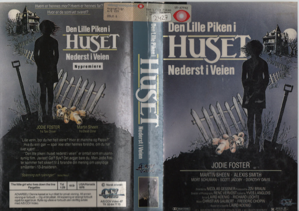 Download / Stream: Den lille piken i huset nederst i veien. 1976. VHS Big Box. Norwegian subtitles. VHS