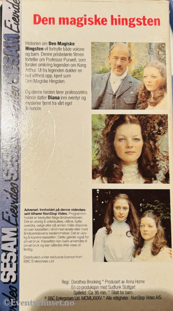 Download / Stream: Den magiske hingsten. VHS slipcase. Norwegian subtitles. VHS