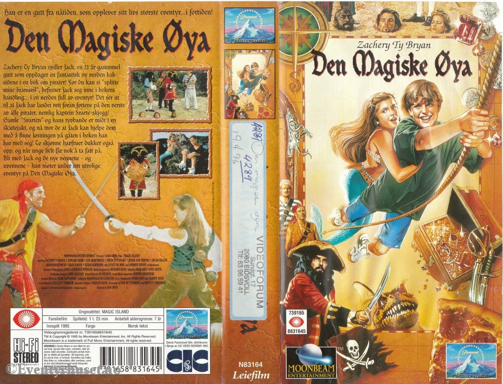Download / Stream: Den Magiske Øya. 1995. Vhs. Norwegian Subtitles. Vhs