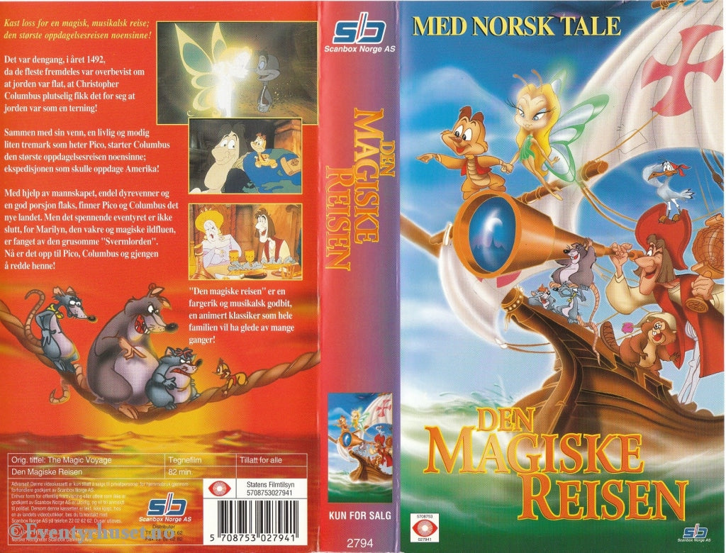 Download / Stream: Den Magiske Reisen. 1994. Vhs. Norwegian Dubbing. Vhs