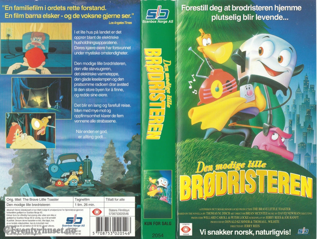 Download / Stream: Den Modige Lille Brødristeren. Vhs. Norwegian Dubbing. Vhs