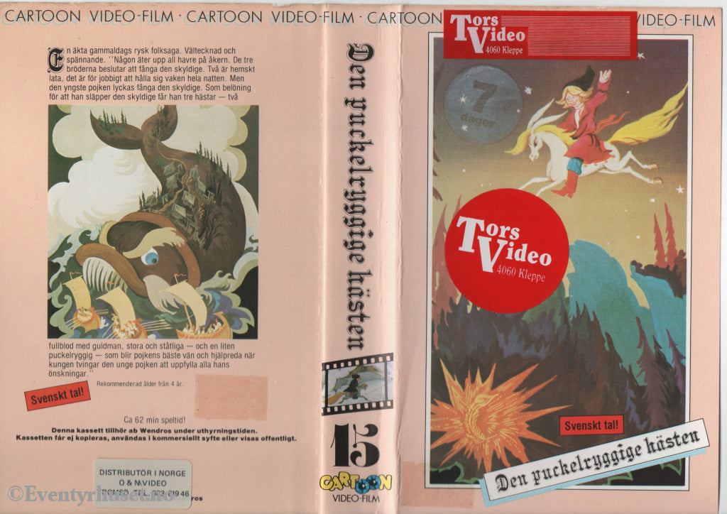 Download / Stream: Den puckelryggige hästen. VHS Big Box. Swedish dubbing. VHS