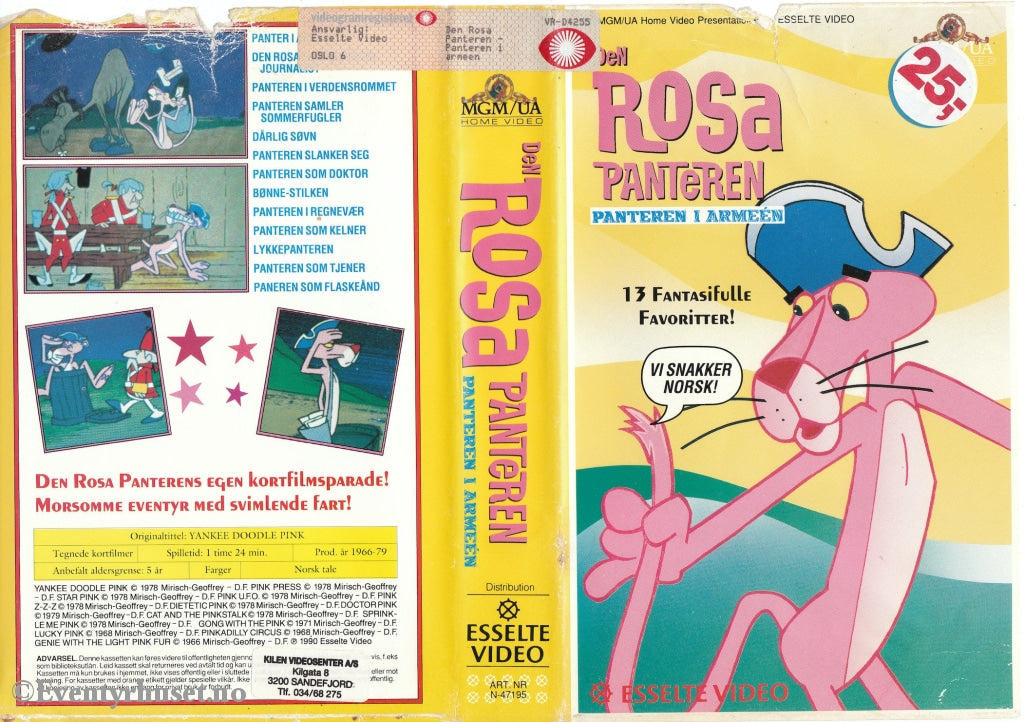 Download / Stream: Den Rosa Panteren I Armeen (Pink Panther Yankee Doodle Pink). 1966-79. Vhs Big