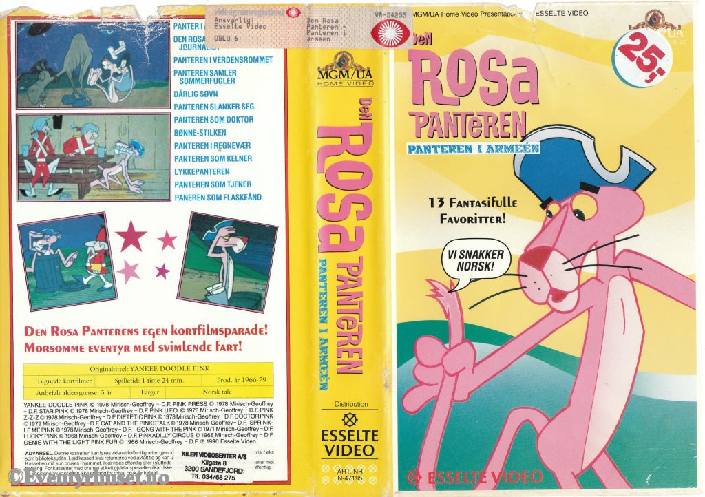 Download / Stream: Den Rosa Panteren I Armeen (Pink Panther Yankee Doodle Pink). 1966-79. Vhs Big