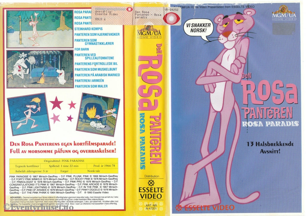 Download / Stream: Den Rosa Panteren - Paradis (Pink Panther Paradise). 1964-78. Vhs Big Box.
