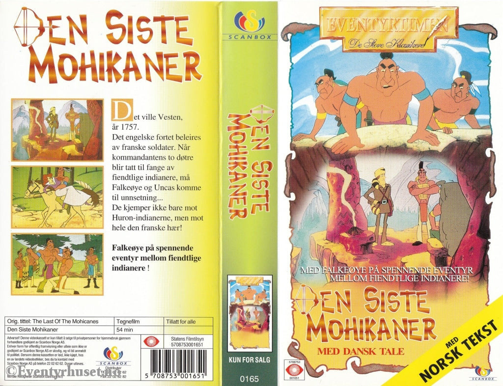 Download / Stream: Den Siste Mohikaner. Vhs. Norwegian Subtitles. Vhs