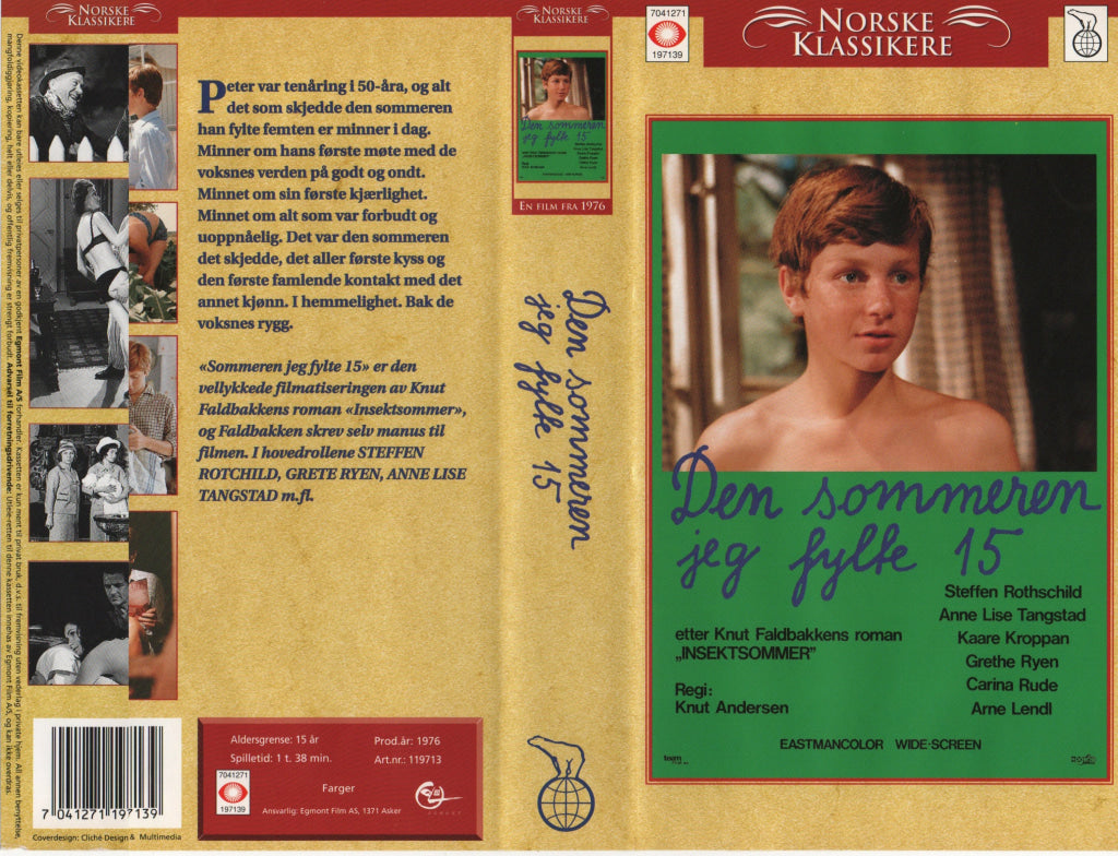 Download / Stream: Den sommeren jeg fylte 15. 1976. VHS SB. Norwegian. VHS