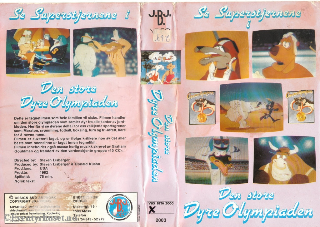 Download / Stream: Den Store Dyreolympiaden. 1982. Vhs Big Box. Norwegian Subtitles.