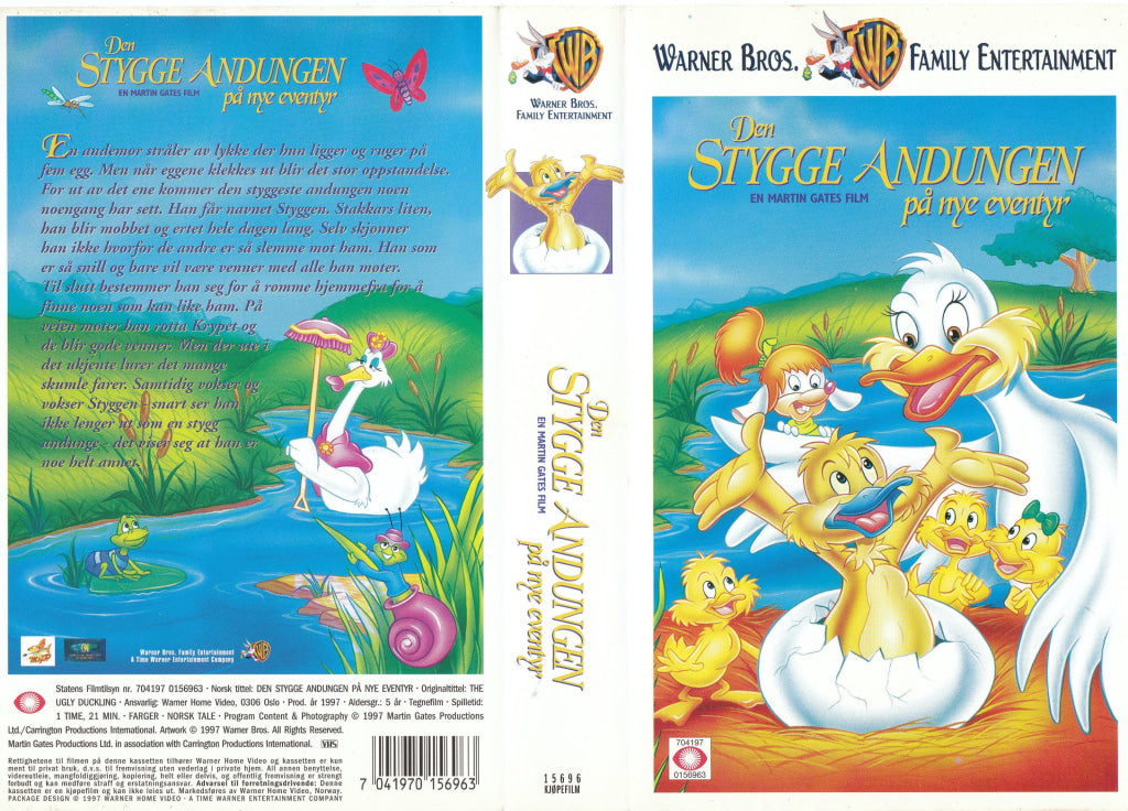 Download / Stream: Den stygge andungen på nye eventyr. 1997. VHS SB. Norwegian dubbing. VHS