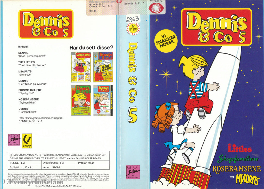 Download / Stream: Dennis & Co. Vol. 5. Med Episoder Fra Mjaurits The Littles Skogsfamiliene Og