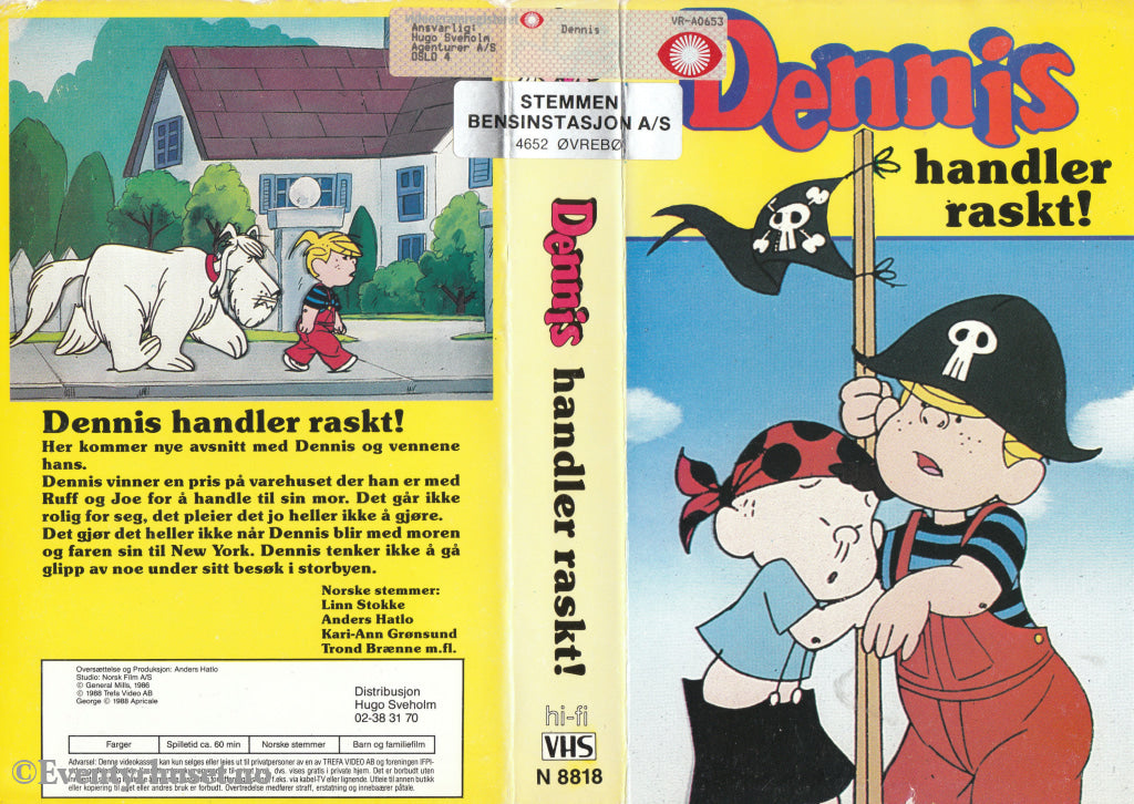 Download / Stream: Dennis Handler Raskt. 1986/88. Vhs Big Box. Norwegian Dubbing.