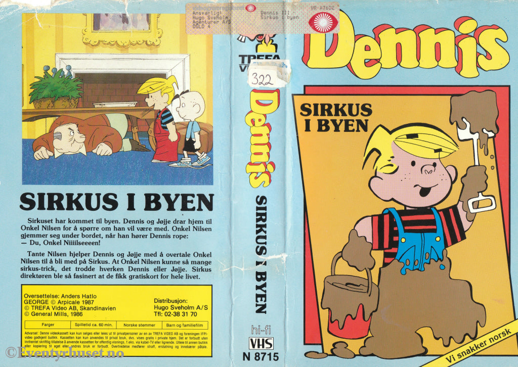 Download / Stream: Dennis - Sirkus I Byen. 1986/87. Vhs Big Box. Norwegian Dubbing.