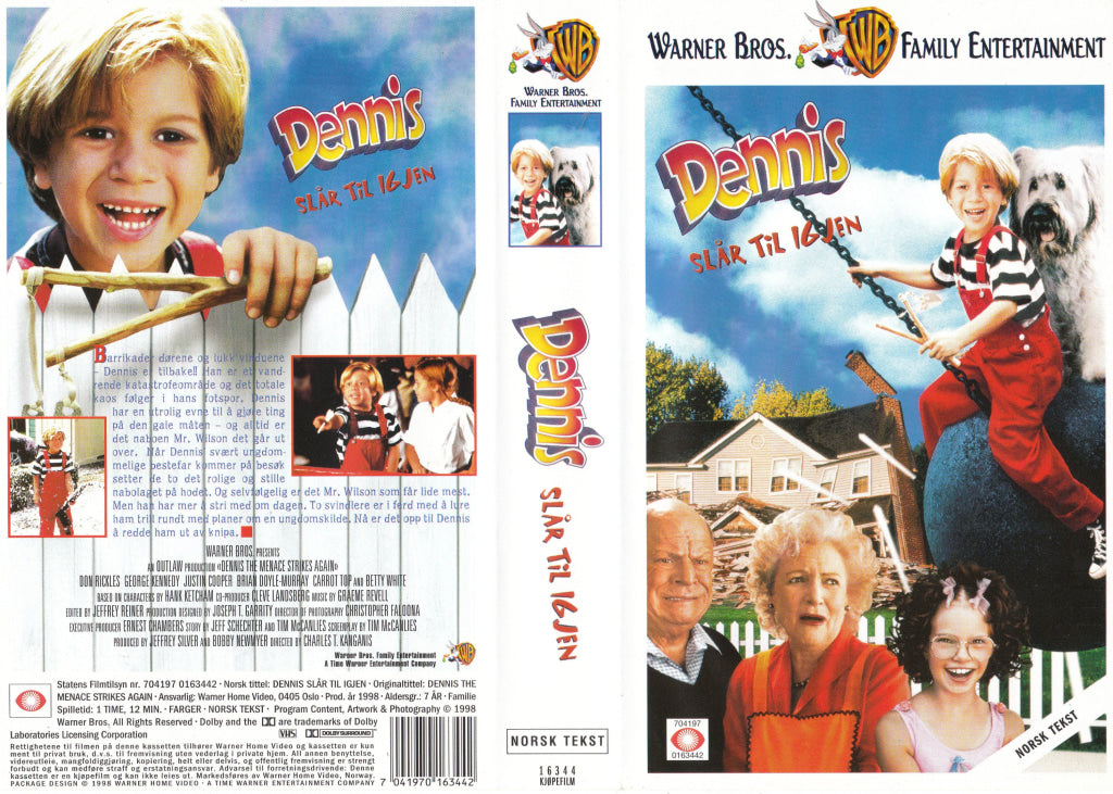 Download / Stream: Dennis slår til igjen. 1998. VHS SB. Norwegian subtitles. VHS