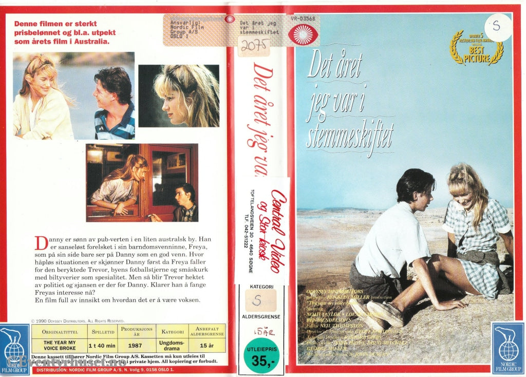 Download / Stream: Det Året Jeg Var I Stemmeskiftet. 1987. Vhs Big Box. Norwegian Subtitles.